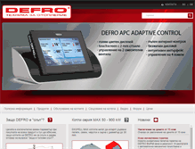 Tablet Screenshot of defro.bg